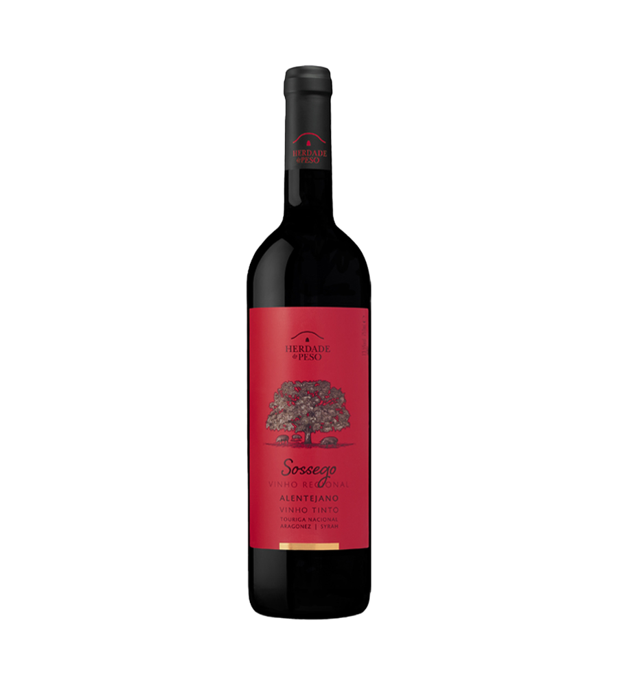 VIN ROUGE SOSSEGO ALENTEJANO 2021 75CL