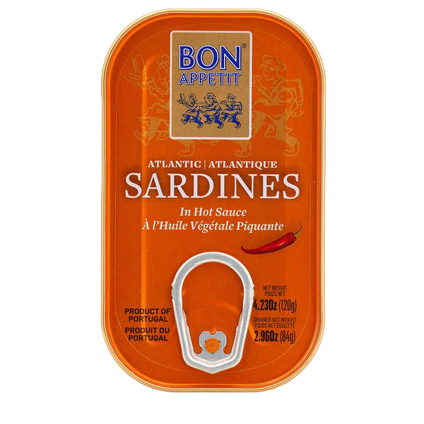 ÓLEO PICANTE DE SARDINHAS BON APPETIT 120G