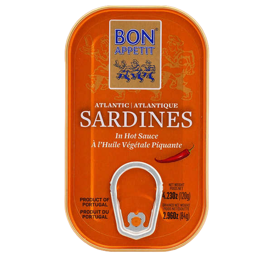 SARDINES HUILE PIQUANTE BON APPETIT 120G