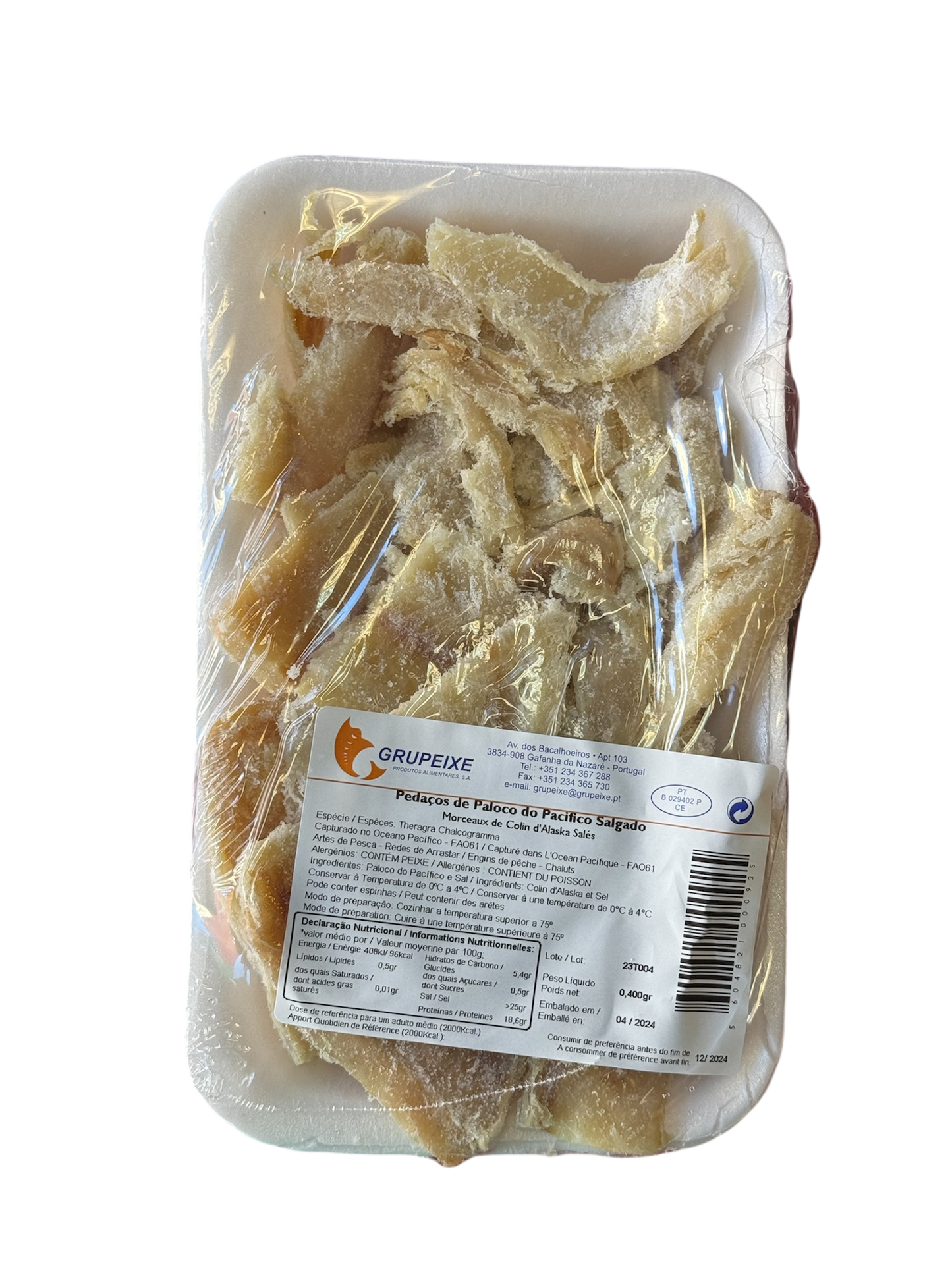 GRUPEIXE BACALHAU SECO PALOCO 400G