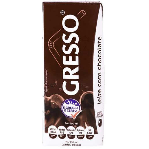 CHOCOLATE LEITE GRESSO 20CL