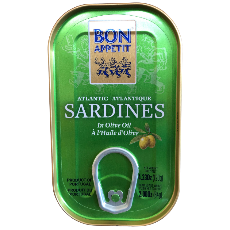 SARDINE HUILE OLIVE BON APPETIT 120G – LOCI Express