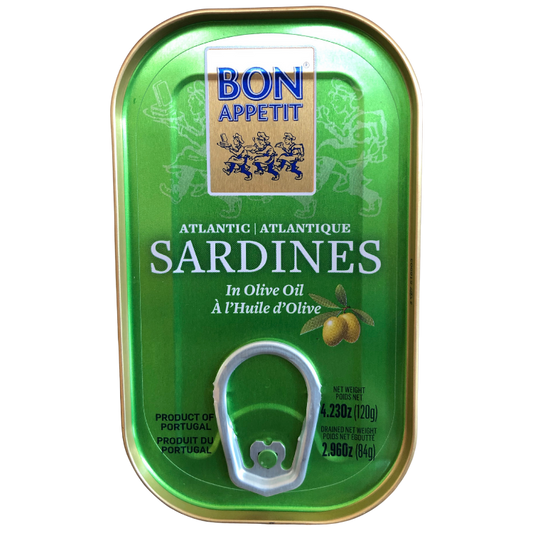 SARDINHAS DE AZEITE BON APPETIT 120G