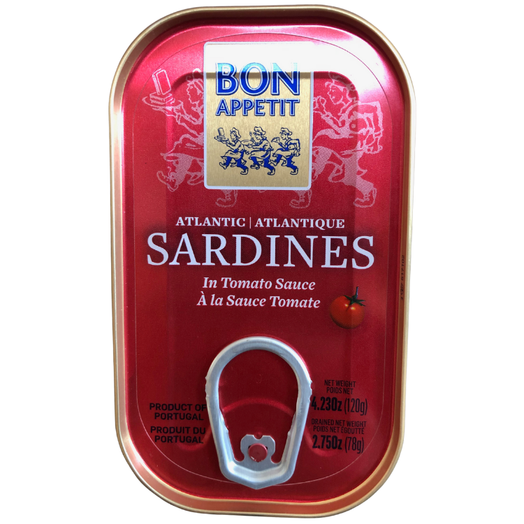 SARDINHAS DE TOMATE COM MOLHO DE BOM APETIT