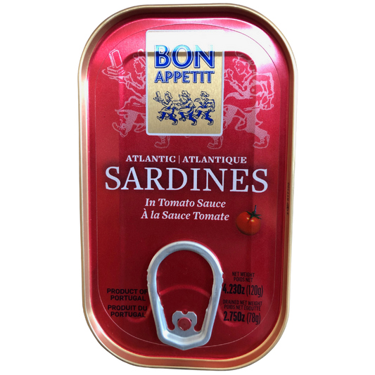 SARDINHAS DE TOMATE COM MOLHO DE BOM APETIT