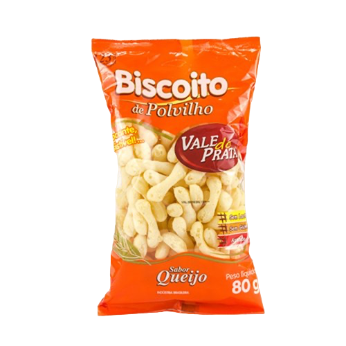 BISCOITO DE POLVILHO QUEIJO VALE DO PRATA 80G