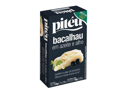 BACALHAU AO AZEITE E ALHO PITÉU 120G