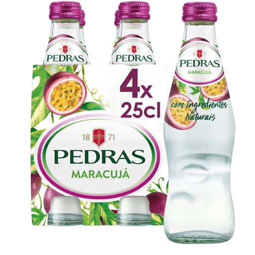 EAU AROMATISÉE PEDRAS FRUIT DE LA PASSION 4X25CL