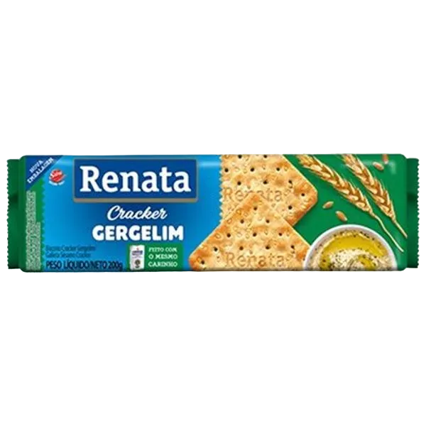 BISCOITO CREME CRACKER GERGELIM RENATA 200G