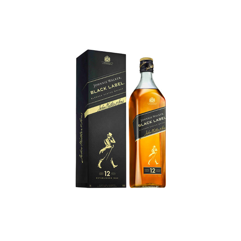 WHISKY JOHNNIE WALKER BLACK LABEL 12 YEARS 70CL