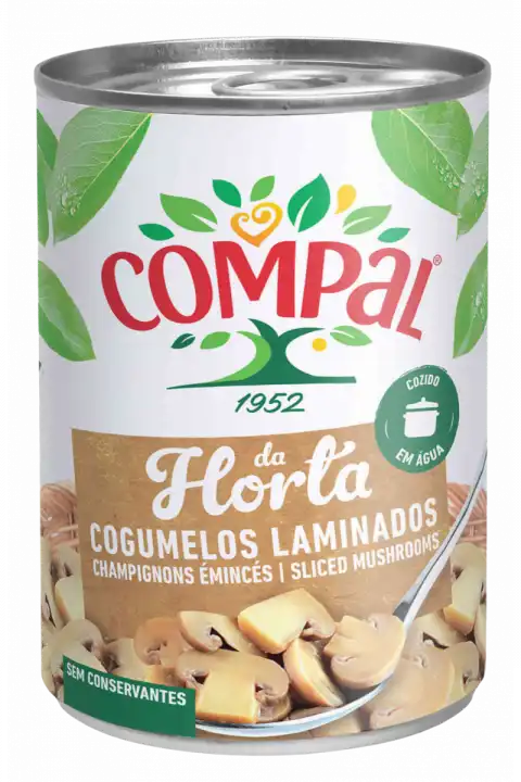 COGUMELO CORTADO 290G COMPAL