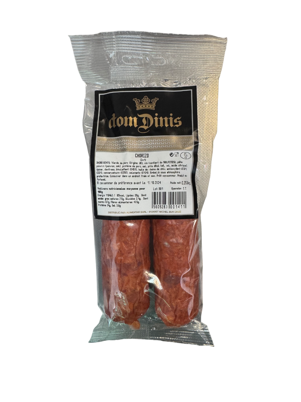 CHORIZO CORRENTE DOM DINIS 200G