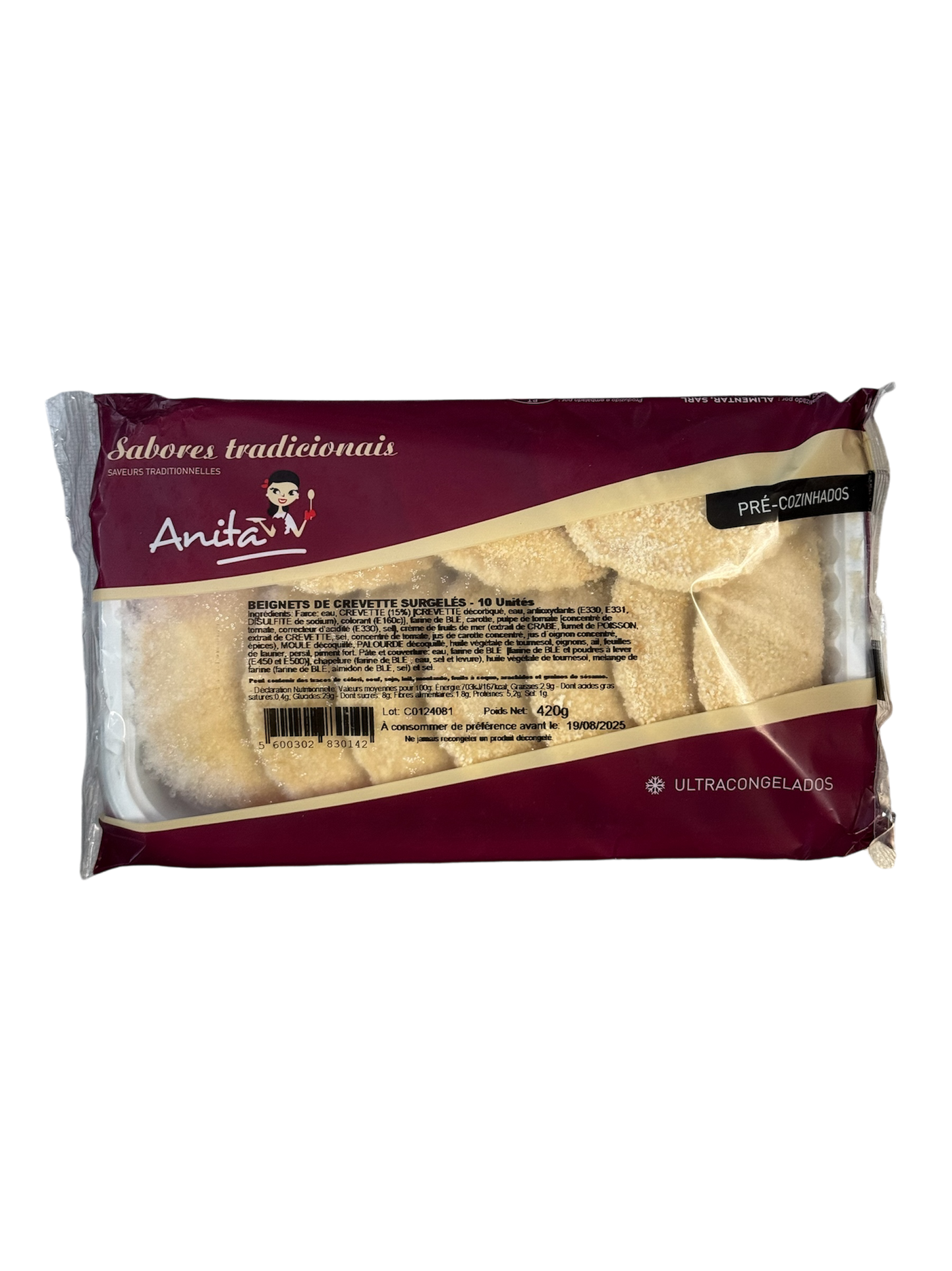 BEIGNETS DE CREVETTE À FRIRE ANITA 420G