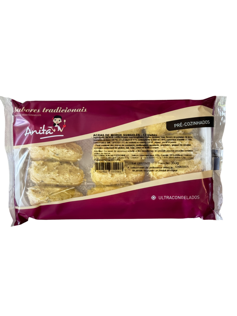 BOLINHOS DE BACALHAU ANITA 360G