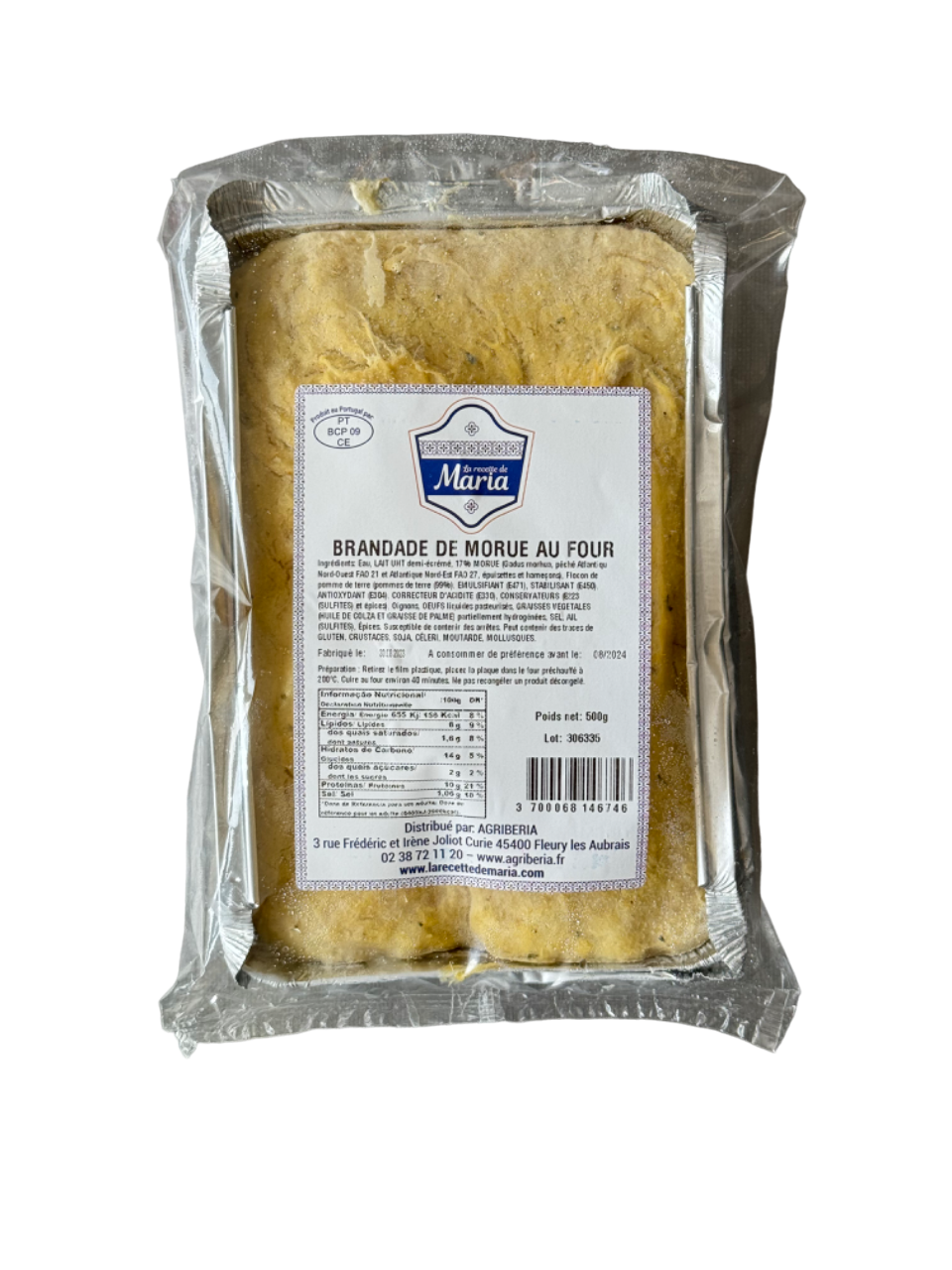 MARCA DE BACALHAU NO FORNO 500G