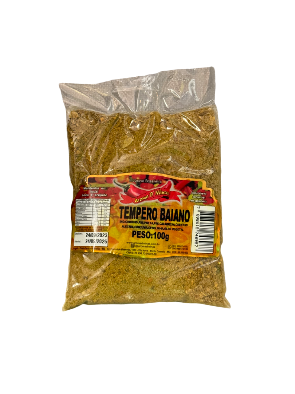 TEMPERO BAIANO AROMA MINAS 100G