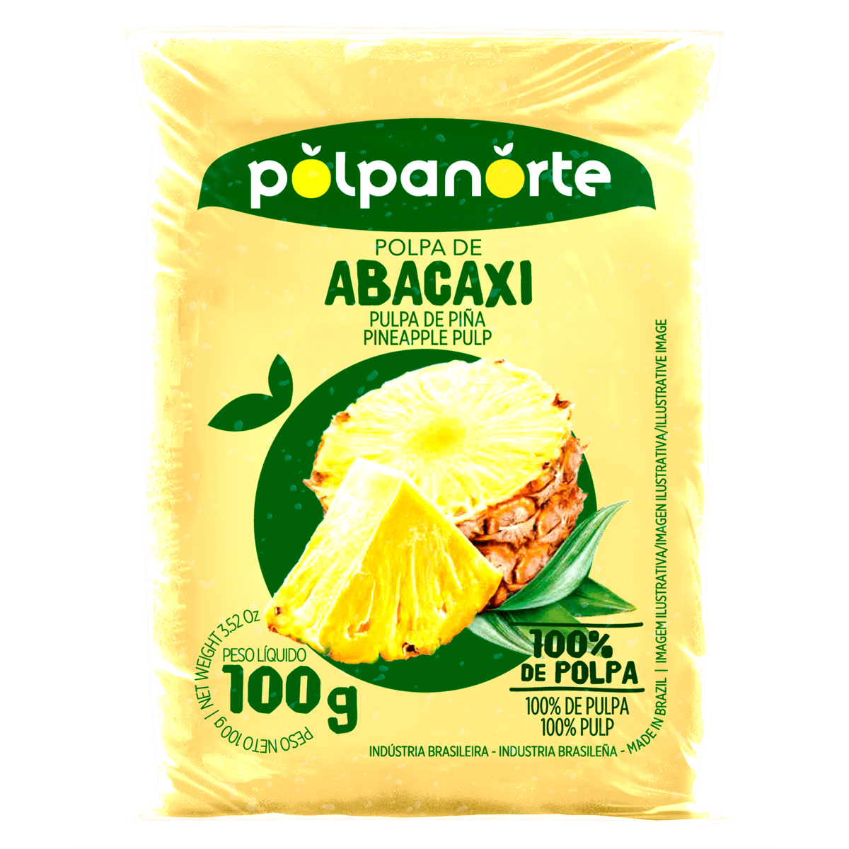 PULPE ANANAS POLPANORTE 100G