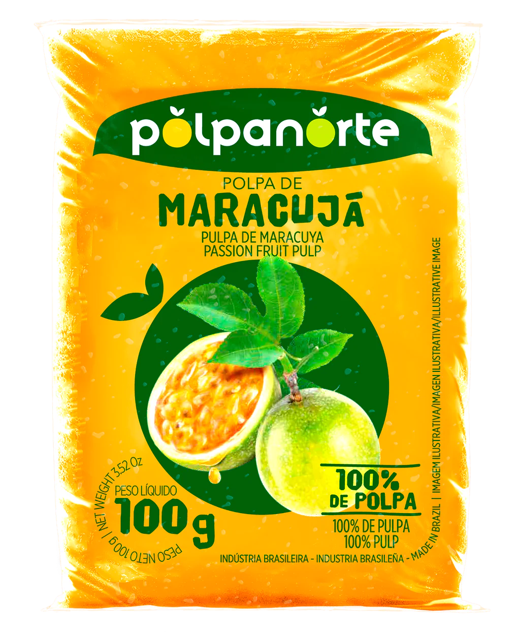 POLPA DE MARACUJÁ POLPANORTE 100G