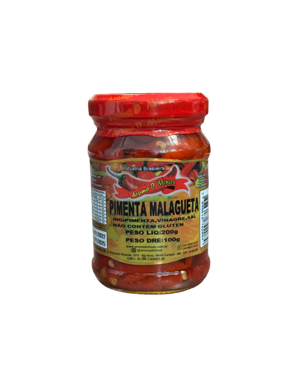 PIMENT MALAGUETA AROMA MINAS 200G