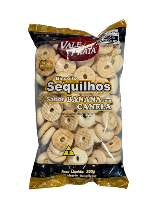 BISC SEQUILHOS BANANA E CANELA VALE DO PRATA 350G