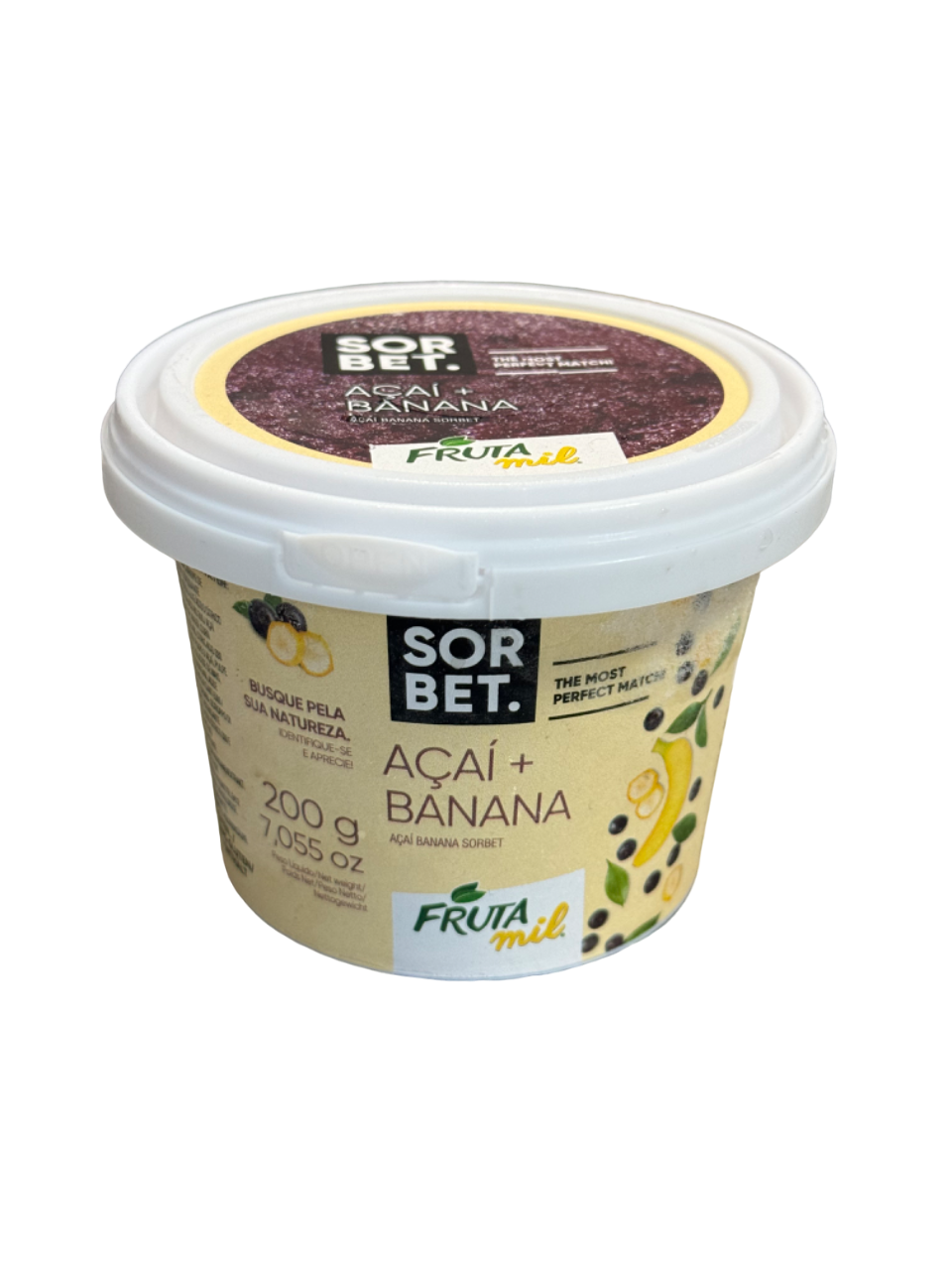 GLACE ACAI AVEC BANANE FRUTAMIL 200G