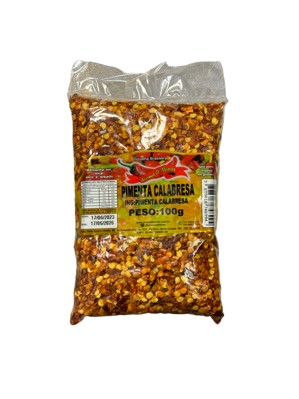 PIMENT CALABRESA AROMA D MINAS 100G