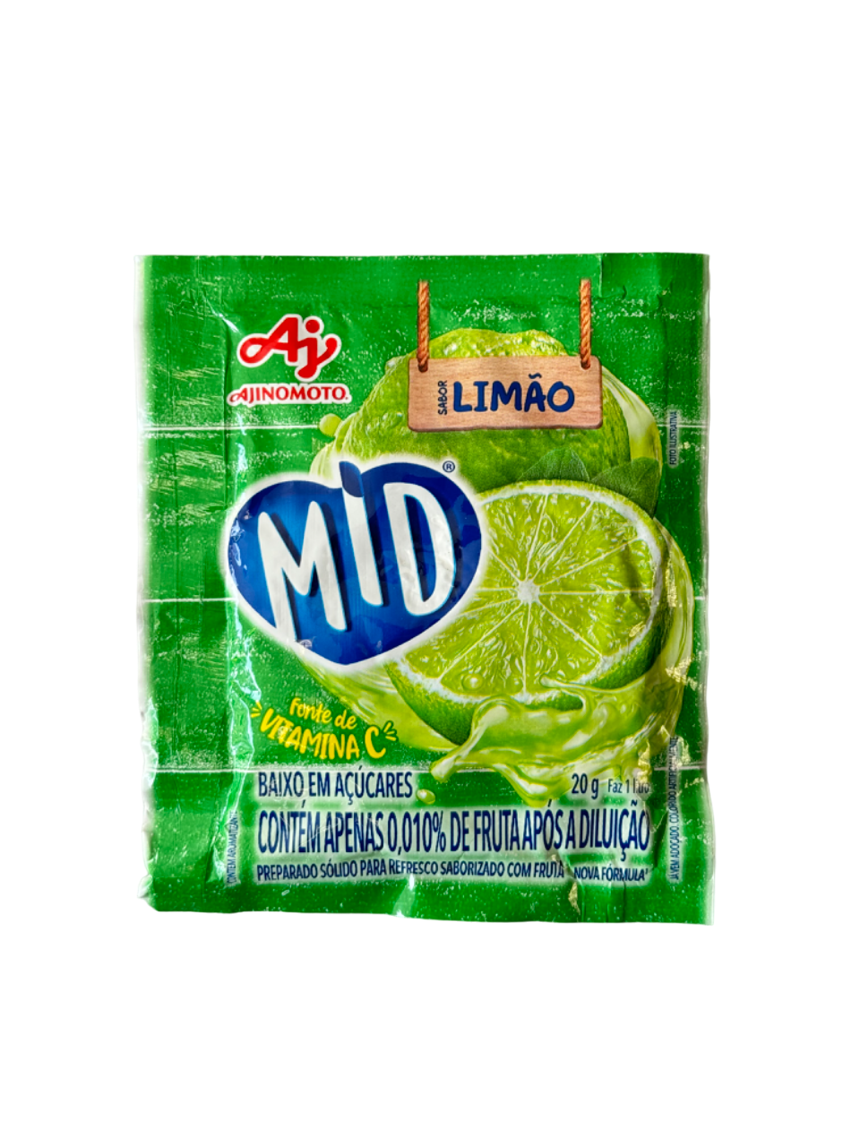 SUCO DE LIMÃO INSTANTÂNEO MÉDIO 20G