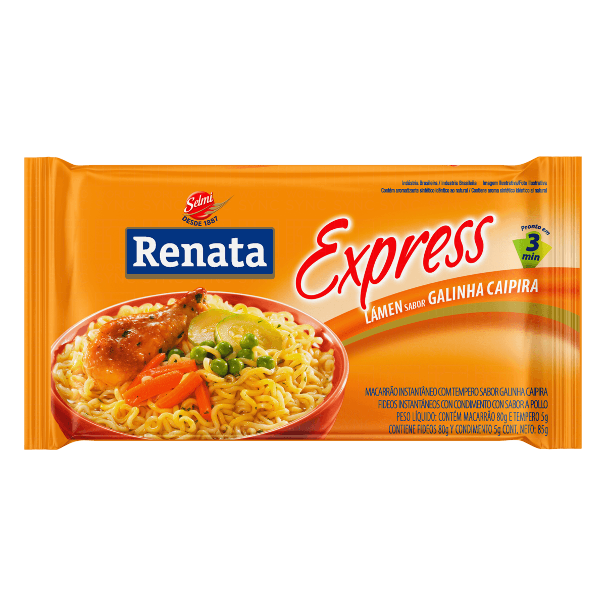 NOUILLES POULET CAIPIRA RENATA 85G