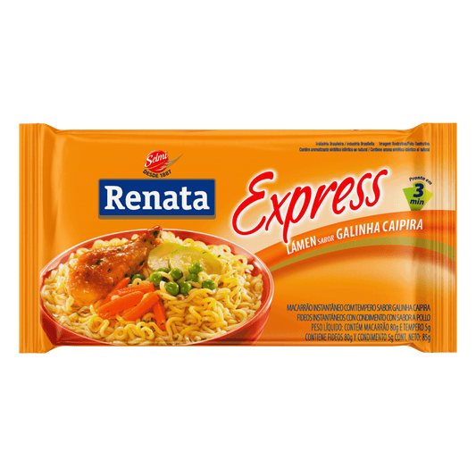 MACARRÃO INSTANTÂNEO GALINHA CAIPIRINHA RENATA 85G