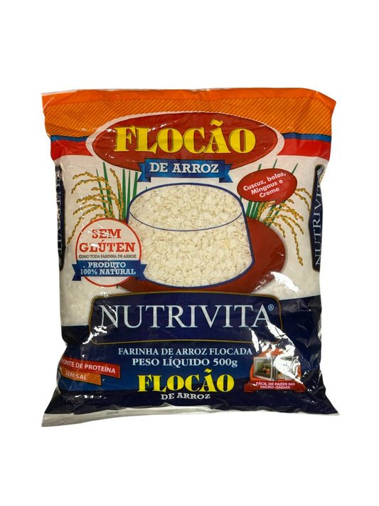 FLOCÃO DE ARROZ FARINE DE RIZ FLOCONS NUTRIVITA 500G