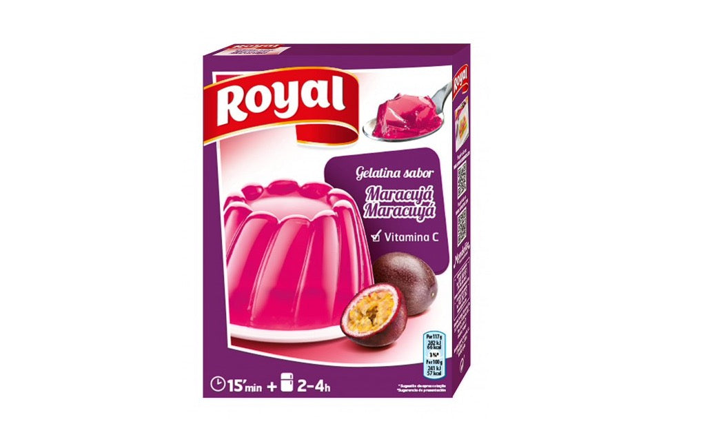 GELATINE ROYAL MARACUJA 114G