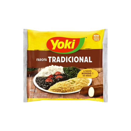 FAROFA TRADICIONAL MANDIOCA YOKI 400G