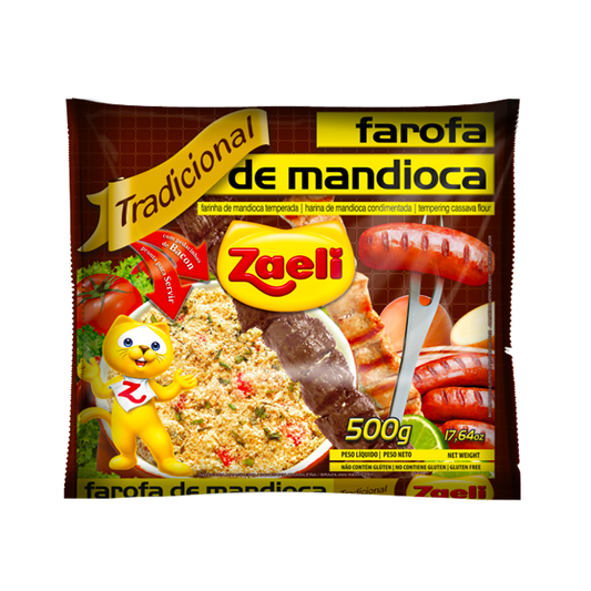 FAROFA DE MANDIOCA TRADICIONAL ZAELI 500G