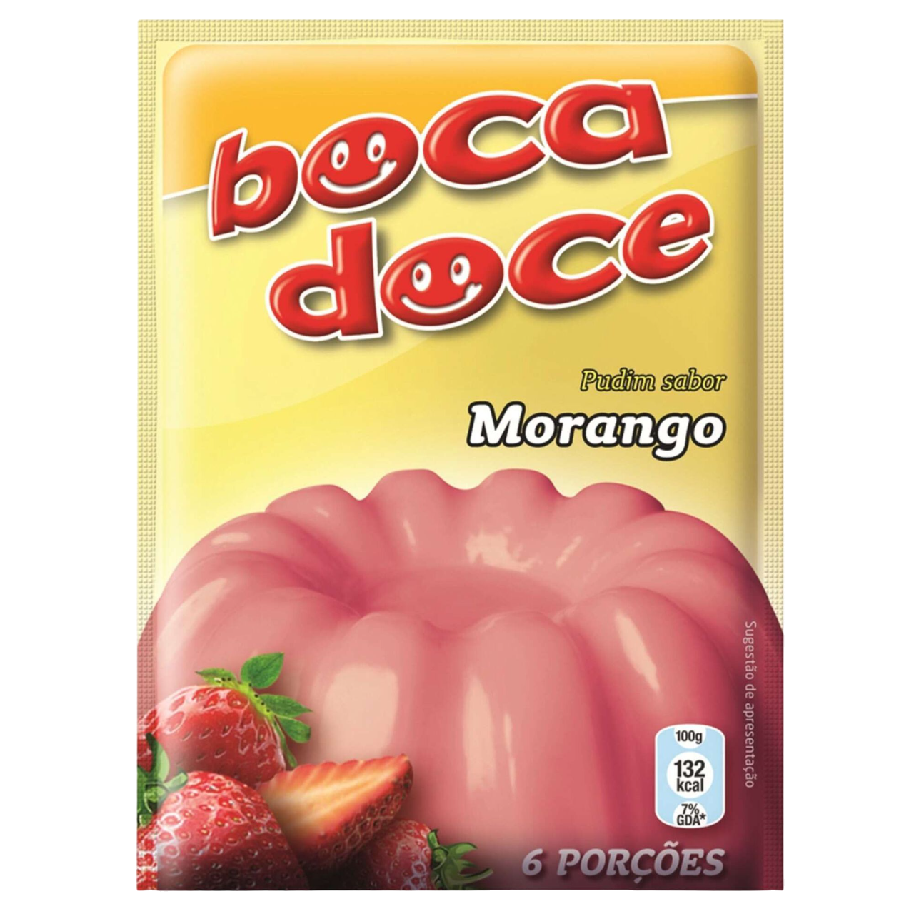 PUDIM DE MORANGO BOCA DOCE 22G