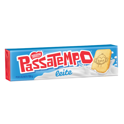 BOLACHA RECHEADA PASSATEMPO SABOR AO LEITE